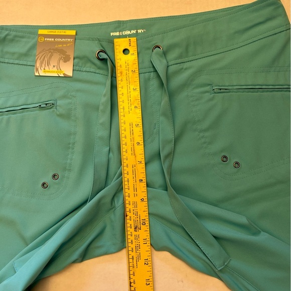 Free Country Women's Aqua Bermuda Board Shorts - Picture 7 of 9